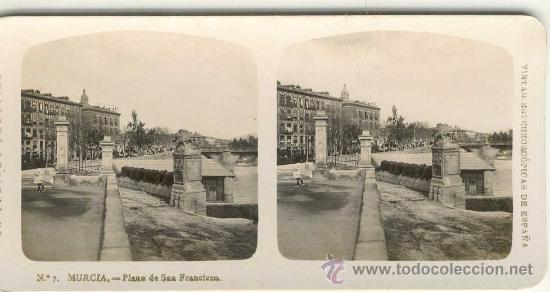 Fotografia antiga: (ES-41)FOTOGRAFIA DE MURCIA-PLANO DE SAN FRANCISCO