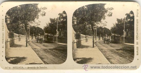 Fotografia antiga: (ES-20)FOTOGRAFIA DE MALAGA-AVENIDA DE SANCHA