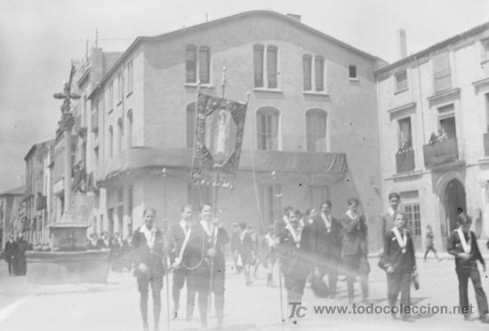 Fotografia antiga: Negativo de cristal. Interesante fotografia. Circa 1920.