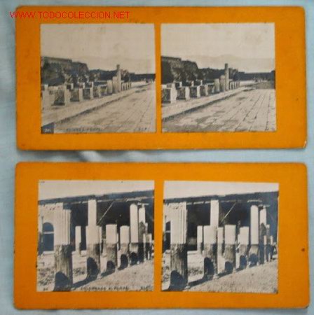 Fotograf&iacute;a antigua: FOTOS ESTEREOSCOPICAS POMPEYA
