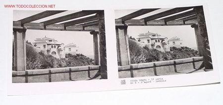 Fotograf&iacute;a antigua: ANTIGUA POSTAL ESTEREOSCOPICA - COSTA BRAVA 3&ordm; SERIE - MIDE 6X13 CMS - N&ordm; 8
