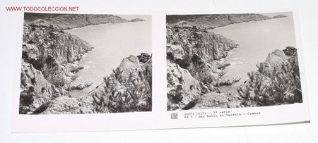 Fotograf&iacute;a antigua: ANTIGUA POSTAL ESTEREOSCOPICA - COSTA BRAVA 3&ordm; SERIE - MIDE 6X13 CMS - N&ordm; 2
