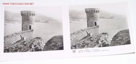Fotograf&iacute;a antigua: ANTIGUA POSTAL ESTEREOSCOPICA - COSTA BRAVA 3&ordm; SERIE - MIDE 6X13 CMS - N&ordm; 15