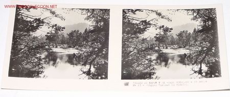 Fotografia antiga: ANTIGUA ESTEREOSCOPIA DE VALLES DE ESPOT Y DE SAN NICOLAU - PIRINEO DE LERIDA - MIDE 6X13 - 2&ordm; SERIE