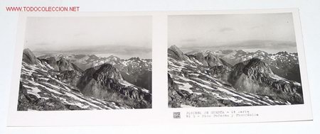 Fotografia antica: ANTIGUA ESTEREOSCOPIA DE PIRINEO DE HUESCA  - MIDE 6X13 - 1&ordm; SERIE - N&ordm; 9