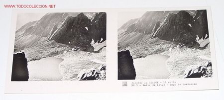 Antique Photography: ANTIGUA ESTEREOSCOPIA DE PIRINEO DE HUESCA  - MIDE 6X13 - 1&ordm; SERIE - N&ordm; 5