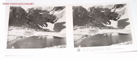 Fotografia antiga: ANTIGUA ESTEREOSCOPIA DE PIRINEO DE HUESCA  - MIDE 6X13 - 1&ordm; SERIE - N&ordm; 4