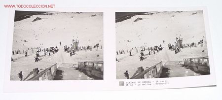 Fotografia antiga: ANTIGUA ESTEREOSCOPIA DE PIRINEO DE GERONA  - MIDE 6X13 - 4&ordm; SERIE - N&ordm; 15