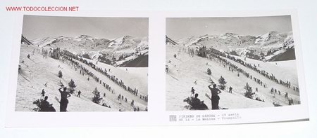 Fotografia antiga: ANTIGUA ESTEREOSCOPIA DE PIRINEO DE GERONA  - MIDE 6X13 - 4&ordm; SERIE - N&ordm; 14