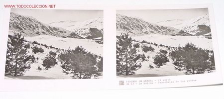 Antique Photography: ANTIGUA ESTEREOSCOPIA DE PIRINEO DE GERONA  - MIDE 6X13 - 4&ordm; SERIE - N&ordm; 13