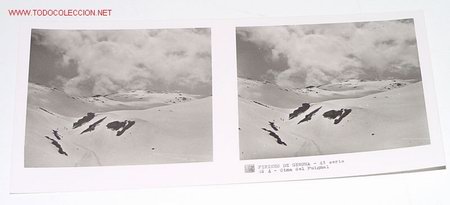 Fotografia antica: ANTIGUA ESTEREOSCOPIA DE PIRINEO DE GERONA  - MIDE 6X13 - 4&ordm; SERIE - N&ordm; 4