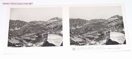 Antique Photography: ANTIGUA ESTEREOSCOPIA PIRINEO DE LERIDA - LERIDA - MIDE 6X13 - 3&ordm; SERIE - N&ordm; 9