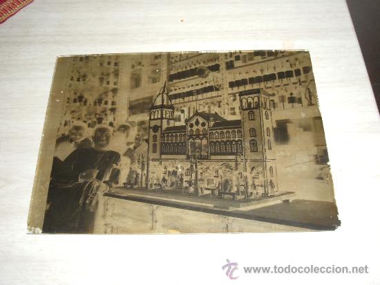 Fotografia antica: placa de vidrio ,casa de mu&ntilde;ecas