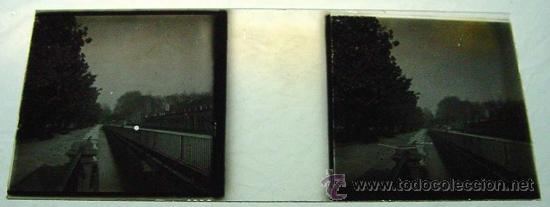 Fotografia antica: ANTIGUA FOTOGRAFIA ESTEREOSCOPICA DE CRISTAL - ESTEREOCOPIA - MIDE 10,5 X 4,5 CMS, TAL COMO SE VE EN