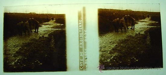 Fotografia antica: ANTIGUA FOTOGRAFIA ESTEREOSCOPICA DE CRISTAL - ESTEREOCOPIA - COTE DE FROIDETERRE - UN BLESSE - MIDE
