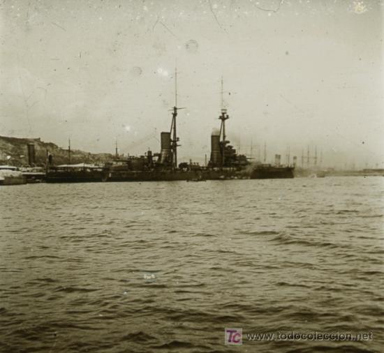 Photographie ancienne: PUERTO DE BARCELONA. Gran buque. Circa 1920