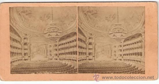 Photographie ancienne: ESTEREOSCOPICA. PARIS, SALLE DE L&acute;OPERA
