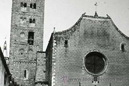 Fotografia antica: FOTO ESTEREOSCOPICA CRISTAL 60X130 IGLESIA Y CAMPANARIO