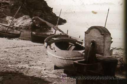 Fotografia antica: FOTO ESTEREOSCOPICA CRISTAL 60X130 CASA DE PESCADORES