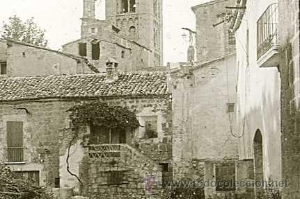 Fotografia antica: FOTO ESTEREOSCOPICA CRISTAL 60X130 PLAZA Y CAMPANARIO