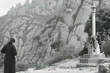 Fotografia antica: FOTO ESTEREOSCOPICA CRISTAL 60X130 MONTSERRAT VIA CRUCIS