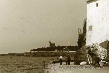 Fotografia antica: FOTO ESTEREOSCOPICA CRISTAL 60X130 CASA AL MISMO LADO DEL MAR