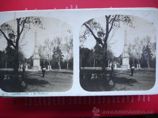 Fotograf&iacute;a antigua: CASTELLON.EL OBELISCO - Foto 1