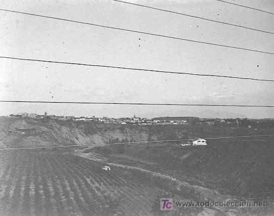 Antique Photography: Paisaje. Posiblemente zona de Arag&oacute;n. Foto desde el tren. Circa 1925