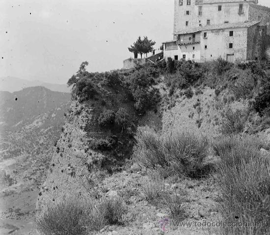 Fotograf&iacute;a antigua: Santuario de la Quar. Bergued&agrave;. Catalunya. Preciosa vista.Circa 1915
