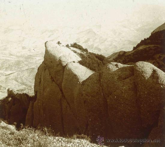 Fotografia antica: Montserrat. Cingles de Sant Jeroni est. Impresionante vista. c.1913
