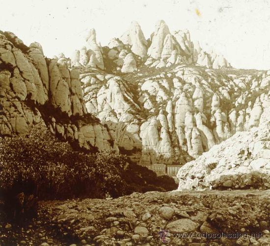 Fotografia antiga: Montserrat. Impresionante panorama desde Sant Miquel. Circa 1913 Bell&iacute;sima fotografia