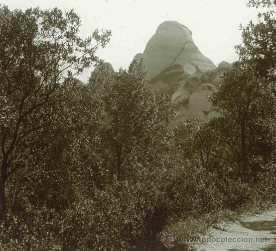 Fotografia antiga: Montserrat. Cam&iacute; a Sant Jeroni. Impresionante y bell&iacute;sima vista. c.1913