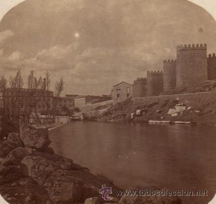 Fotografia antiga: AVILA.- EL RIO ADAJA