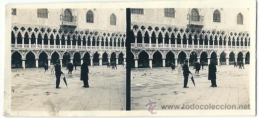 Antique Photography: 7748A - ANTIGUA FOTOGRAF&Iacute;A  PLAZA DE SAN MARCOS -VENECIA (13 X 6 CM)