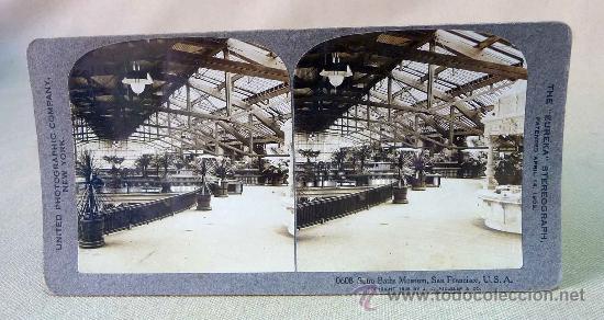 Antique Photography: FOTOGRAFIA ESTEREOSCOPICA, SUTRO BATHS MUSEUM, SAN FRANCISCO, U.S.A. EUREKA STEREOGRAPH, 1903