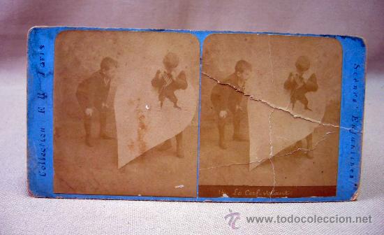 Antique Photography: FOTOGRAFIA, ESTEREOSCOPICA, COLECCION PARIS, F 11, 17 X 9 CM