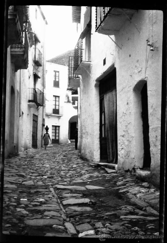 Fotograf&iacute;a antigua: CADAQUES ? CALLE CLIXE ACETATO  6 X 9 cm. NEGATIVO15