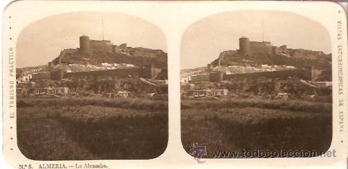 Fotograf&iacute;a antigua: FOTOGRAFIA ESTEORCOSPICA ALMERIA LA ALCAZABA