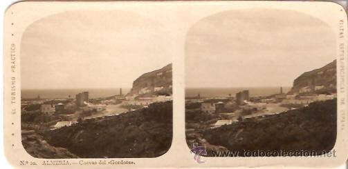 Fotograf&iacute;a antigua: FOTOGRAFIA ESTEORCOSPICA ALMERIA CUEVAS DEL GORDOTE