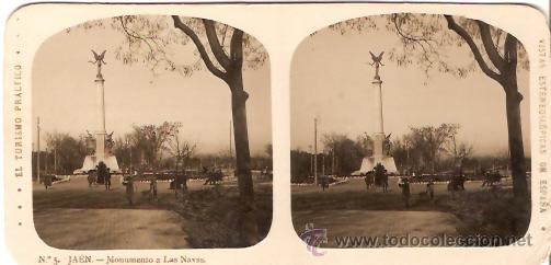 Fotograf&iacute;a antigua: FOTOGRAFIA ESTEORCOSPICA MONUMENTO A LAS NAVES