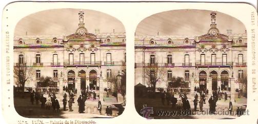 Fotograf&iacute;a antigua: FOTOGRAFIA ESTEORCOSPICA JAEN PALACIO DE LA DIPUTACION