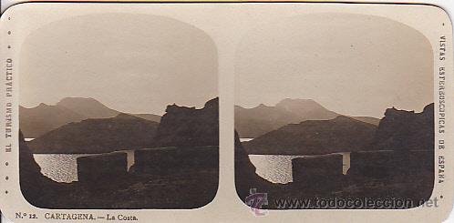 Fotograf&iacute;a antigua: COLECCION EL TURISMO PRACTICO FOTO ESTEREOSCOPICA CARTAGENA LA COSTA