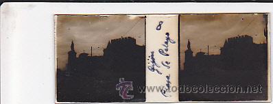 Fotograf&iacute;a antigua: FOTOGRAFIA ESTEREOSCOPICA GIJON CRISTAL PLAZA DE PELAYO
