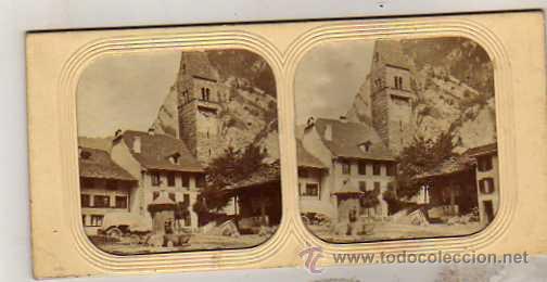 Fotografia antica: ESTEROSCOPICA. tissue o transperente. Suiza.