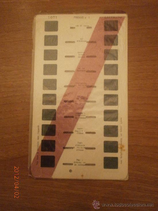 Fotografia antiga: CARTON DIAPOSITIVAS STEREOSCOPE LESTRADE PYRENEES N&ordm; 1