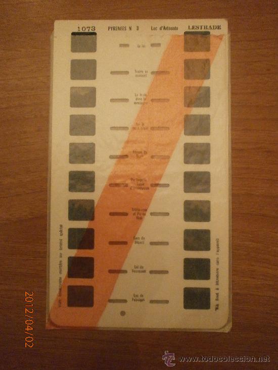 Fotografia antiga: CARTON DIAPOSITIVAS STEREOSCOPE LESTRADE PYRENEES N&ordm; 3