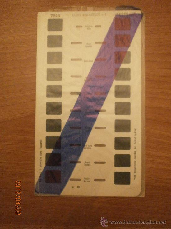 Fotografia antiga: CARTON DIAPOSITIVAS STEREOSCOPE LESTRADE SAINT SEBASTIEN N&ordm; 1
