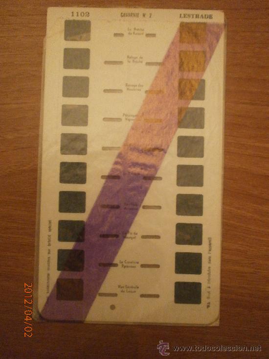 Fotografia antiga: CARTON DIAPOSITIVAS STEREOSCOPE LESTRADE CAVARNIE N&ordm;2