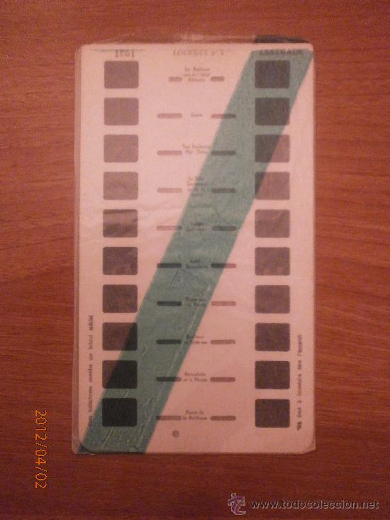 Fotografia antiga: CARTON DIAPOSITIVAS STEREOSCOPE LESTRADE LOURDES N&ordm;1