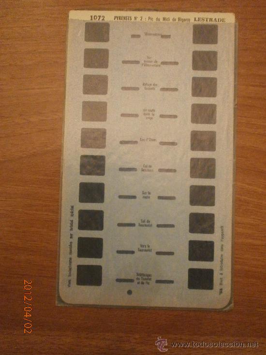 Fotografia antiga: CARTON DIAPOSITIVAS STEREOSCOPE LESTRADE PYRENEES N&ordm;2